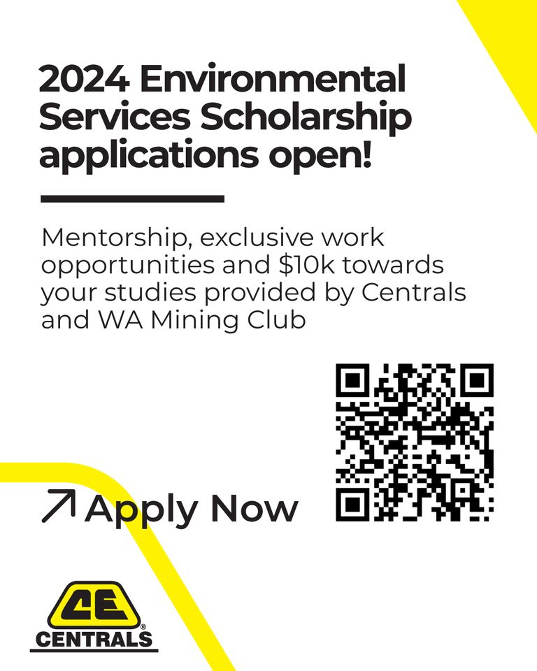 Centrals sponsors the WA Mining Club’s Environmental Services Scholarship